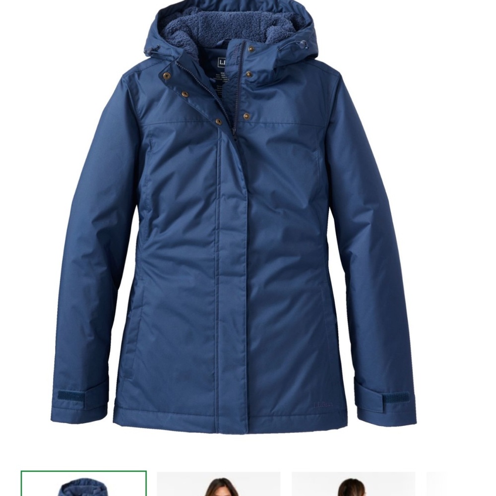 L.L.Bean Blue Hooded Jacket